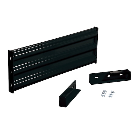 Vestil Drop-In Style Guard Rail 4 Ft Black GR-F3R-DI-4-BK